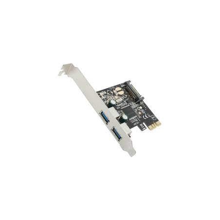 Tarjeta PCI 2 Port PCIe USB 3.0 Card w/ SATA Power