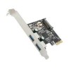 Tarjeta PCI 2 Port PCIe USB 3.0 Card w/ SATA Power