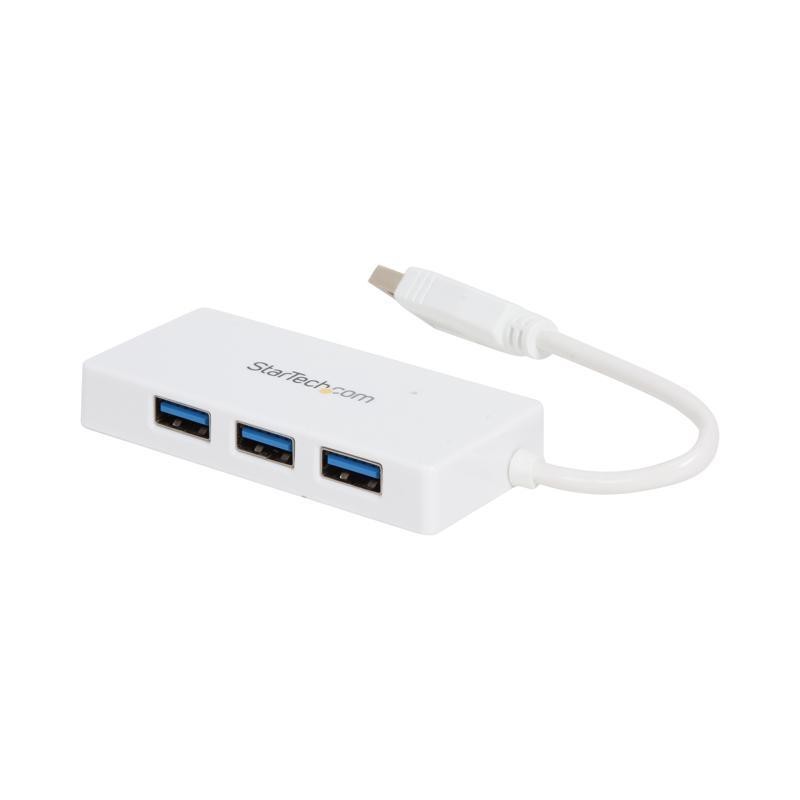 Adaptador StarTech Portable 4 Port Mini USB 3.0 Hub - White