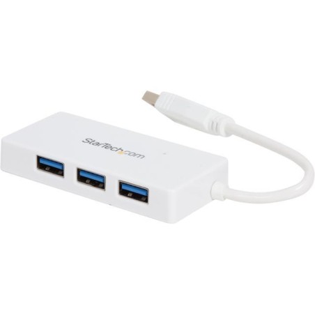 Adaptador StarTech Portable 4 Port Mini USB 3.0 Hub - White