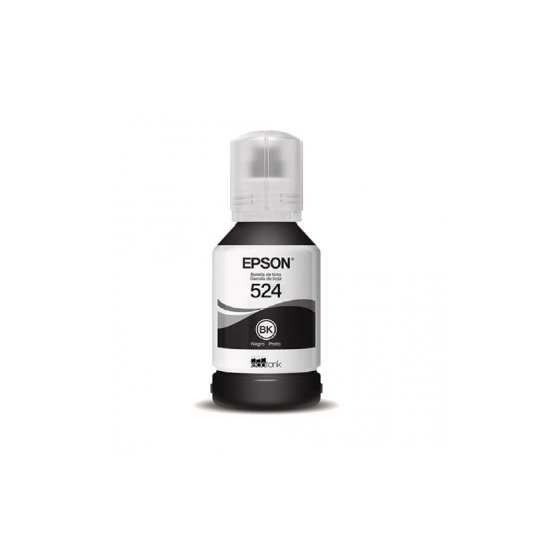 Botella De Tinta Epson 524 Negro 7.500 Paginas T524120-AL Original