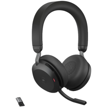 Diadema Jabra Evolve2 75 Duo MS Stereo Inalambrico Bluetooth USB Con Microfono