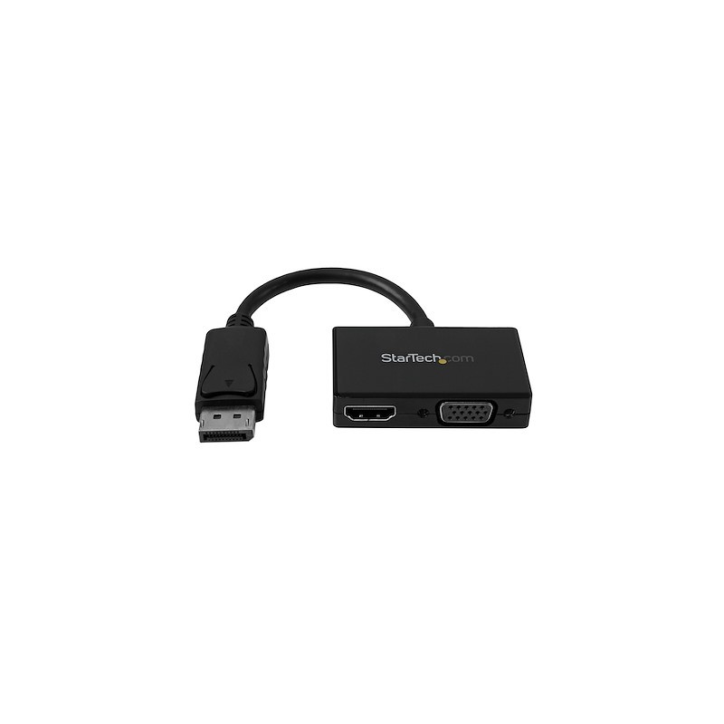 Adaptador StarTech Travel A/V adapter: DP to VGA / HDMI