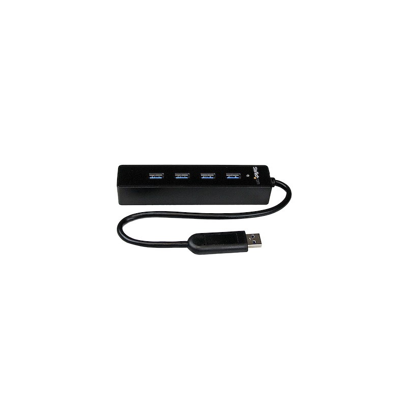 Adaptador StarTech 4 Port SuperSpeed Portable USB 3.0 Hub