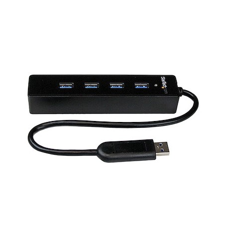 Adaptador StarTech 4 Port SuperSpeed Portable USB 3.0 Hub