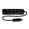 Adaptador StarTech 4 Port SuperSpeed Portable USB 3.0 Hub