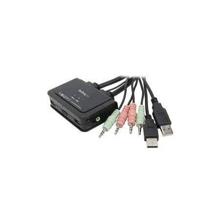 Adaptador StarTech 2 Port USB HDMI Cable KVM Switch