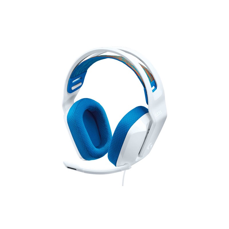 Diadema Auricular Logitech G335 Cable 3.5 mm Blanco Con Microfono