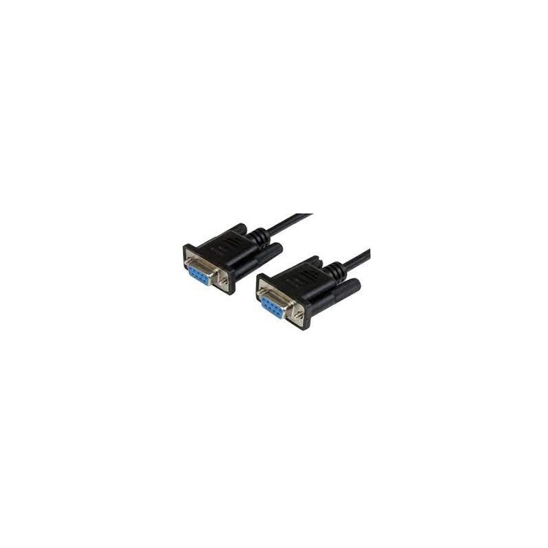 Cable StarTech 2m Black DB9 RS232 Null Modem Cable FF