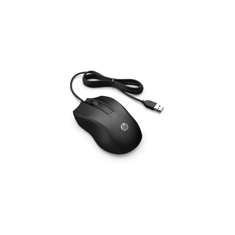 Mouse HP Wired Mouse 100 Black