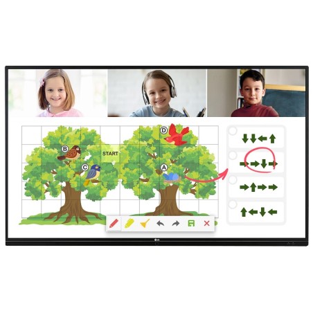 Monitor Industrial LG 55" Pulgadas Touch 16x7 4K 390nits Interactivo HDMI VGA USB