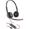 Diadema Poly Blackwire 3220 Binaural Stereo USB-A Microfono Plantronics Polycom