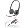 Diadema Poly Blackwire 3325 Binaural Microfono Stereo Headset USB Plantronics Polycom