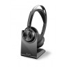 Diadema Poly Voyager Focus 2 Binaural Microfono Stereo Bluetooth + Base De Carga