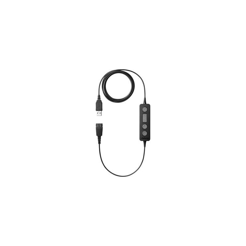 Adaptador De Audio Poly DA75 USB-A USB-C A QD Negro