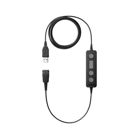 Adaptador De Audio Poly DA75 USB-A USB-C A QD Negro