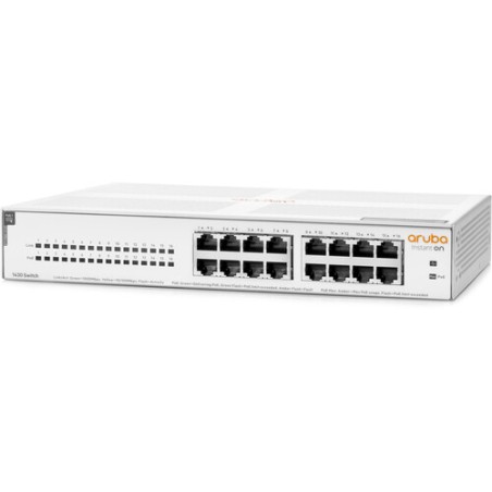 Switch HP Aruba Instant On 1430 16 Puertos Gigabit PoE Capa 2 R8R48A No Administrable