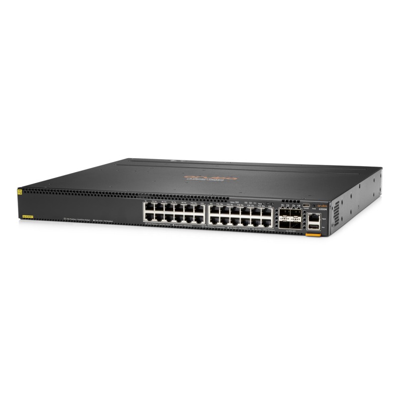 Switch HP Aruba CX 6300M 24 Puertos Gigabit PoE 4SFP56 Capa 3 Administrable JL662A