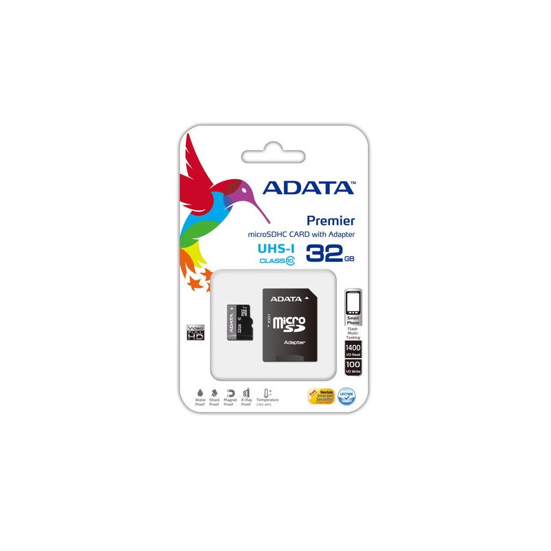 Memoria MicroSDXC 32GB Adata Clase 10 A1 Premier Adaptador