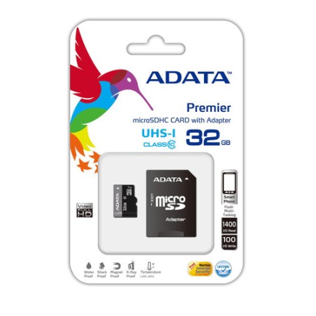 Memoria MicroSDXC 32GB Adata Clase 10 A1 Premier Adaptador