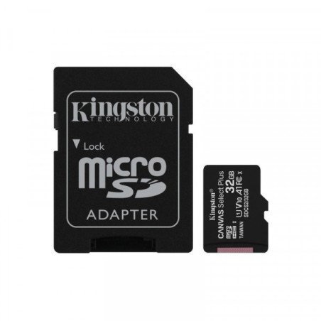 Memoria MicroSD 32GB Kingston Canvas Select Clase 10