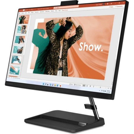 All In One Lenovo IdeaCentre 3 24IAP7 Corei3 1215U 8GB 512GB SSD 23.8" FreeDos Negro