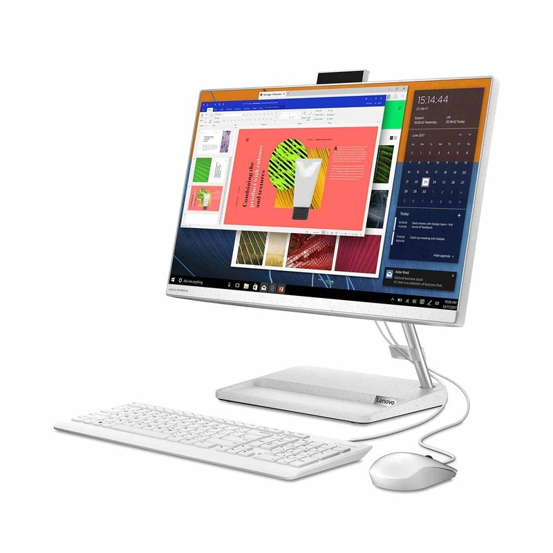 All In One Lenovo IdeaCentre 3 24IAP7 Corei5 12450H 8GB 512GB SSD 23.8" FreeDos Blanco