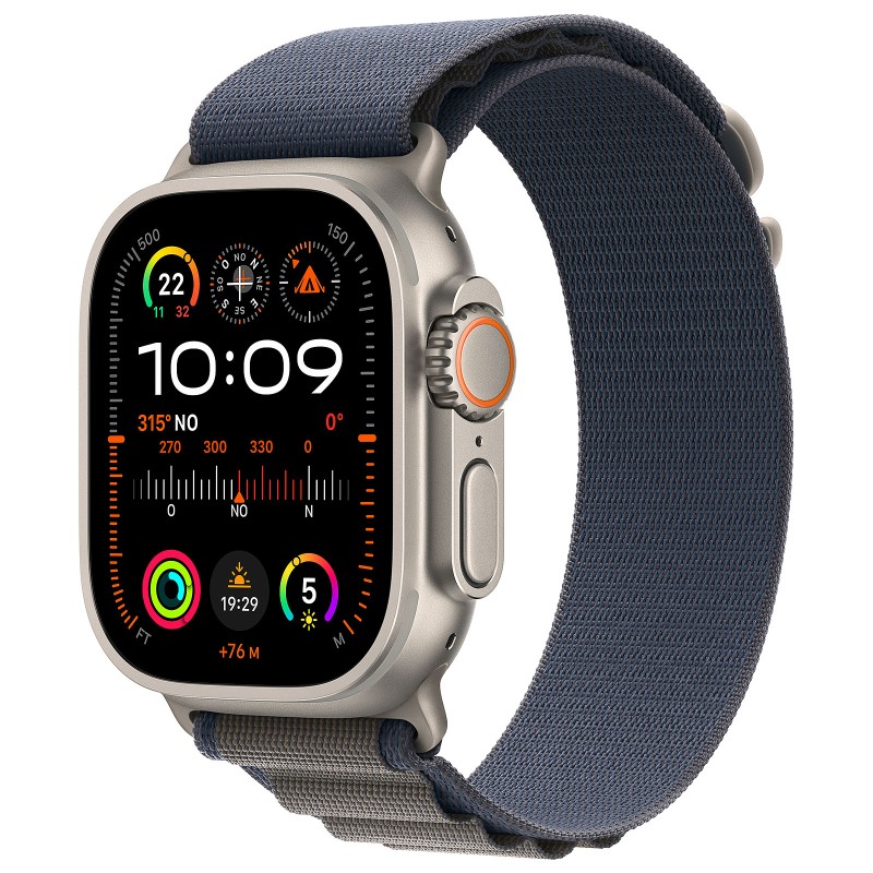 Apple Watch Ultra 2 GPS + Celular 49mm Caja Titanio Correa Loop Trail Azul Negra