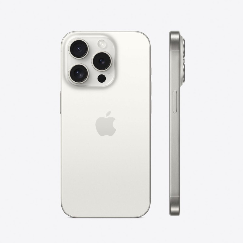 iPhone 15 Pro A17 Pro 6.1" 8GB 128GB Titanio Blanco USB-C A3102