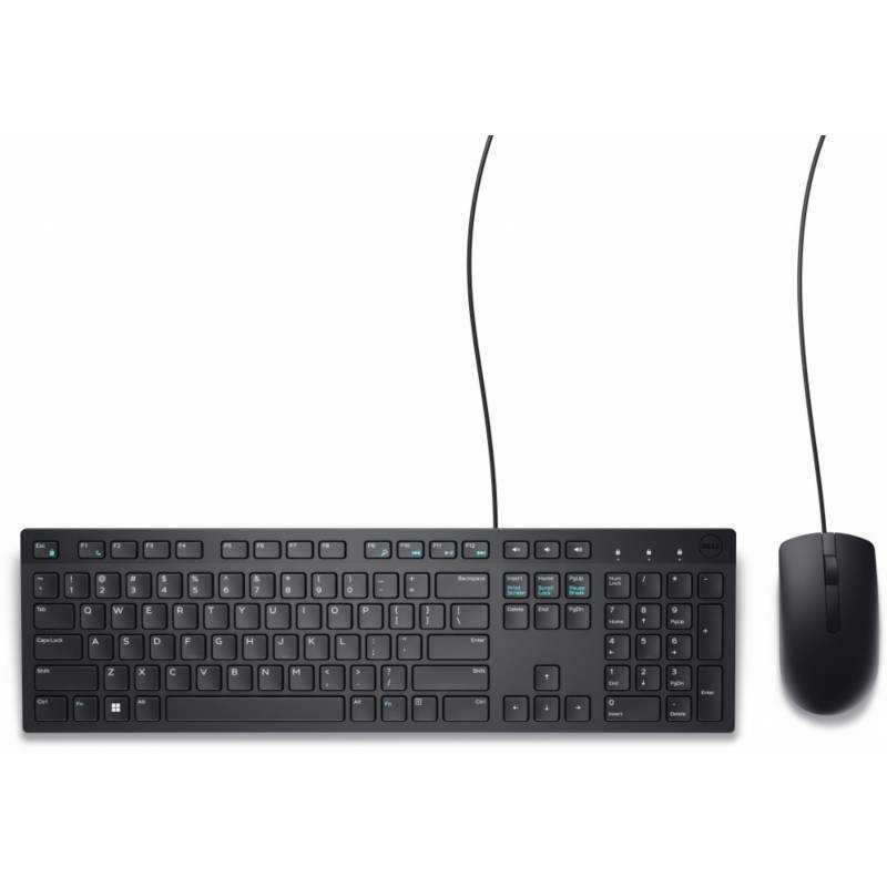 Combo Teclado Mouse Dell KM300C Alambrico USB Negro