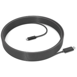 Cable USB Logitech Strong USB-A a USB-C 10Mts USB 3.2 Gen2 10Gbps Gris Oscuro