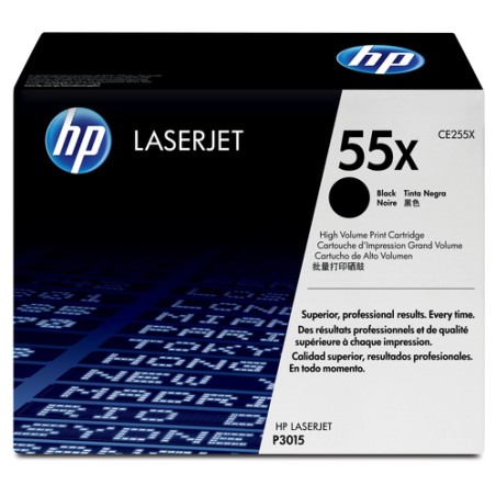 Toner HP 55X Negro 12.500 Paginas CE255X