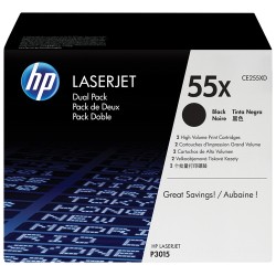 Toner HP 55XD Negro 25.000 Paginas CE255XD Pack x 2