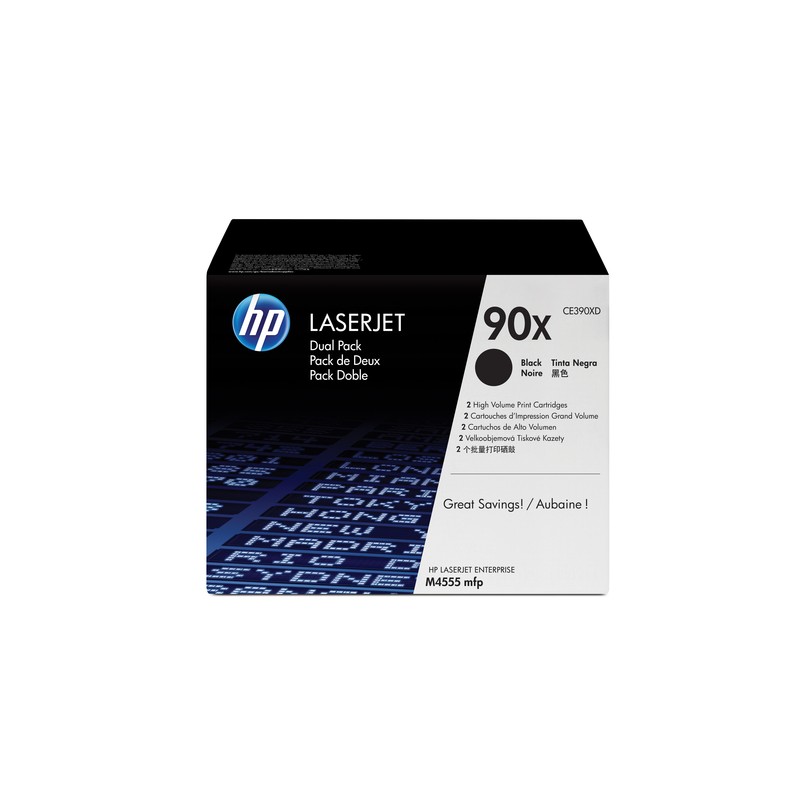 Toner HP 90X Negro 48.000 Paginas Pack x 2 CE390XD Original