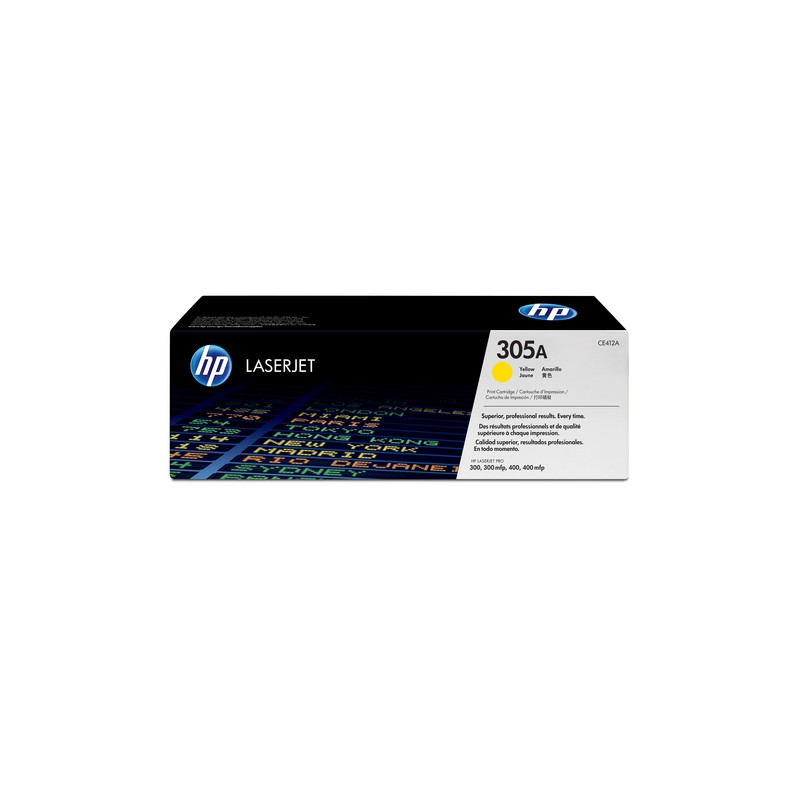 Toner HP 305A Amarillo 2.600 Paginas CE412A Original
