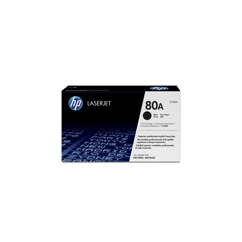 Toner HP 80A Negro 2.700 Paginas CF280A Original