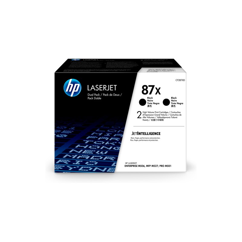 Toner HP 87XD Negro 36.000 Paginas CF287XD Pack x 2 Original