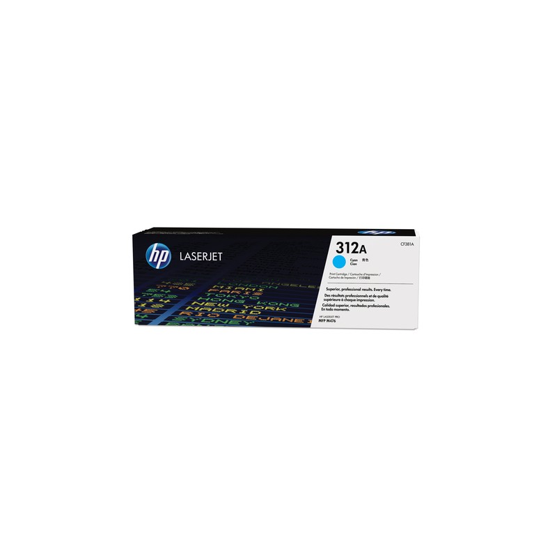 Toner HP 312A Cyan 2.700 Paginas CF381A Original