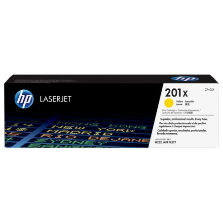 Toner HP 201X Amarillo 2.300 Paginas CF402X Original