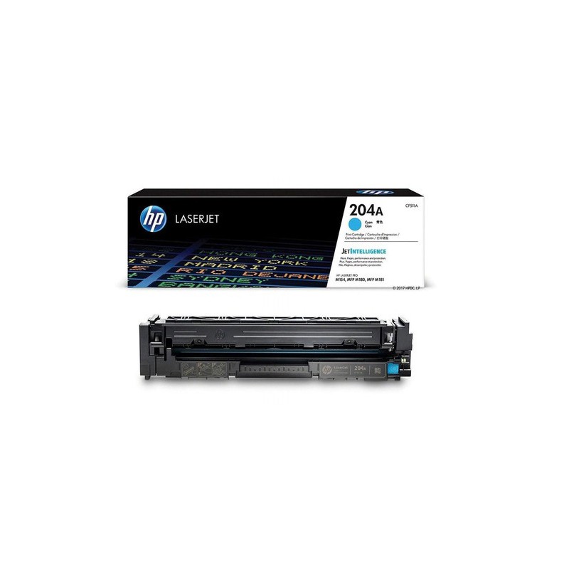 Toner HP 204A Cyan 900 Paginas CF511A Original