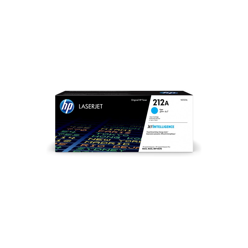 Toner HP 212A Cyan 4.500 Paginas W2121A Original