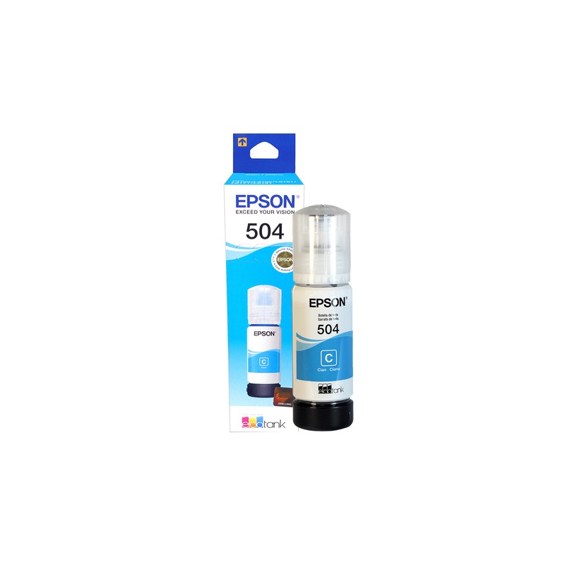 Botella De Tinta Epson 504 Cyan T504220 70ml 6.000 Paginas L4260 L14150 L6270