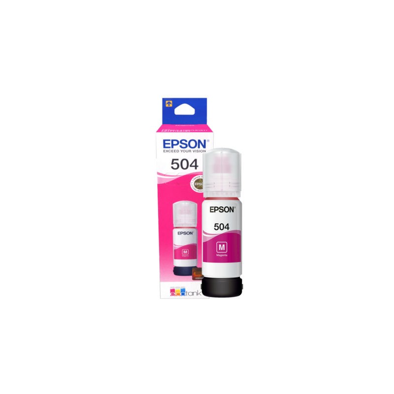 Botella De Tinta Epson 504 Magenta T504320 70ml 6.000 Paginas L4260 L14150 L6270