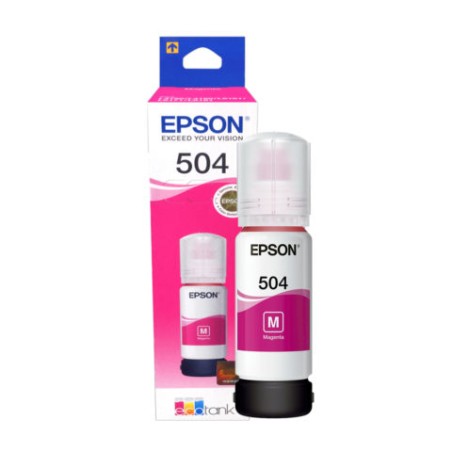 Botella De Tinta Epson 504 Magenta T504320 70ml 6.000 Paginas L4260 L14150 L6270