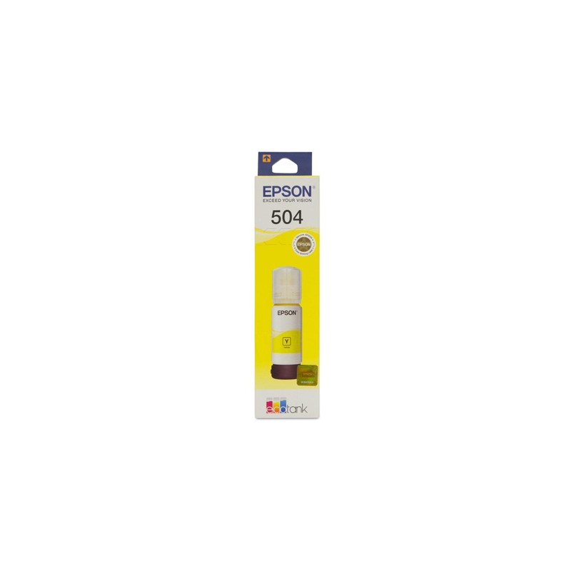 Botella De Tinta Epson 504 Yellow T504420 70ml 6.000 Paginas L4260 L14150 L6270
