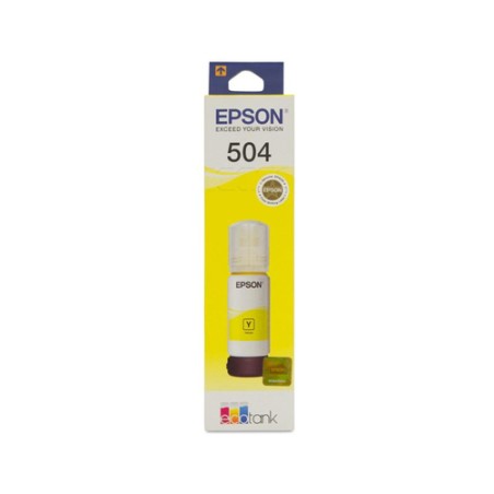 Botella De Tinta Epson 504 Yellow T504420 70ml 6.000 Paginas L4260 L14150 L6270