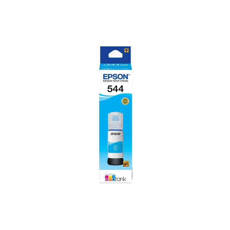 Botella De Tinta Epson 544 C Cyan T544220 65ml L3110 L3150 L1110 L5190