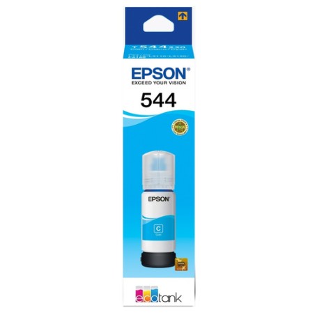 Botella De Tinta Epson 544 C Cyan T544220 65ml L3110 L3150 L1110 L5190
