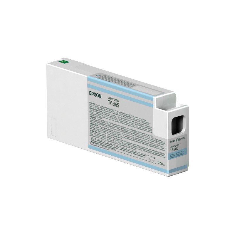 Cartucho De Tinta Epson T6365 Light Cyan 700ml UltraChrome HDR Plotter Stylus Pro 9700
