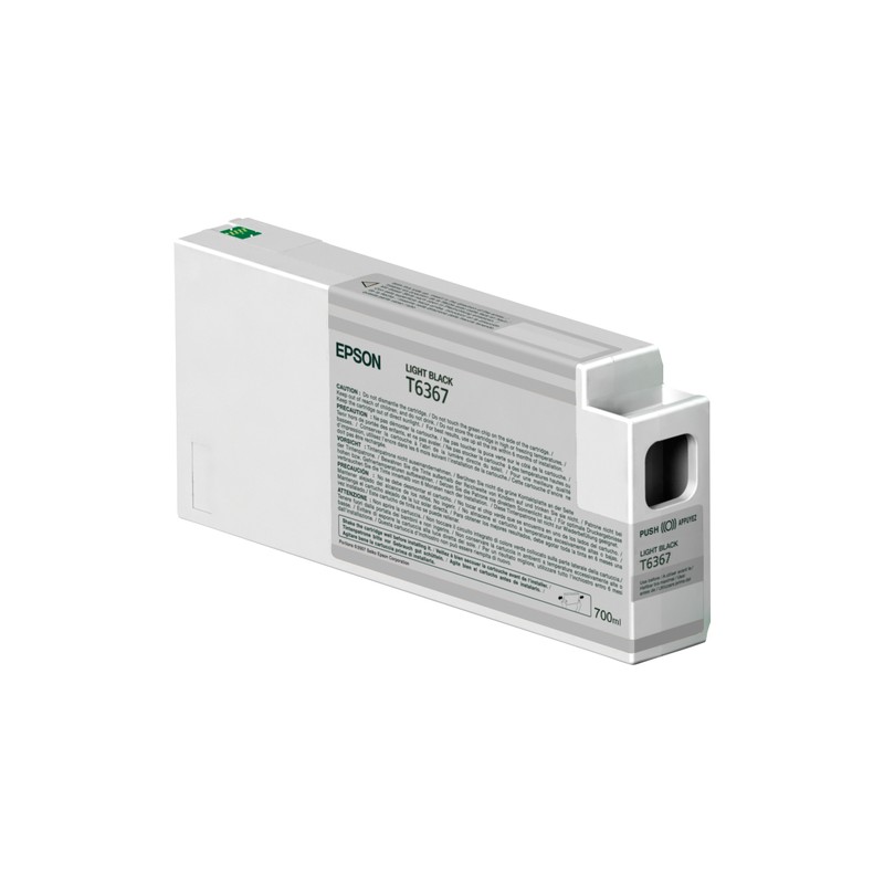 Cartucho De Tinta Epson T6367 Light Black 700ml UltraChrome HDR Plotter Stylus Pro 9700. N/P: C13T636700